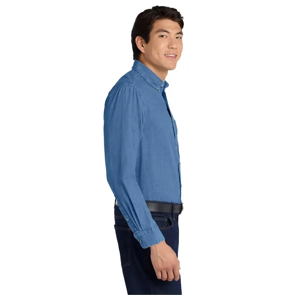 Port Authority Tall Long Sleeve Denim Shirt.... from ASI 84863 SanMar