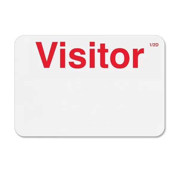 TEMPbadge 2-part expiring badges let you know when a visitor's time... from ASI 79898 Promovision / PROMOVISION