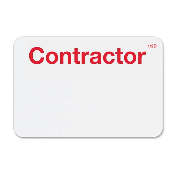 TEMPbadge 2-part expiring badges let you know when a visitor's time... from ASI 79898 Promovision / PROMOVISION