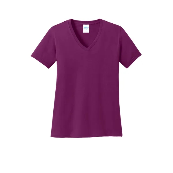 Port & Company Ladies Core Cotton V-Neck Tee.... from ASI 84863 SanMar