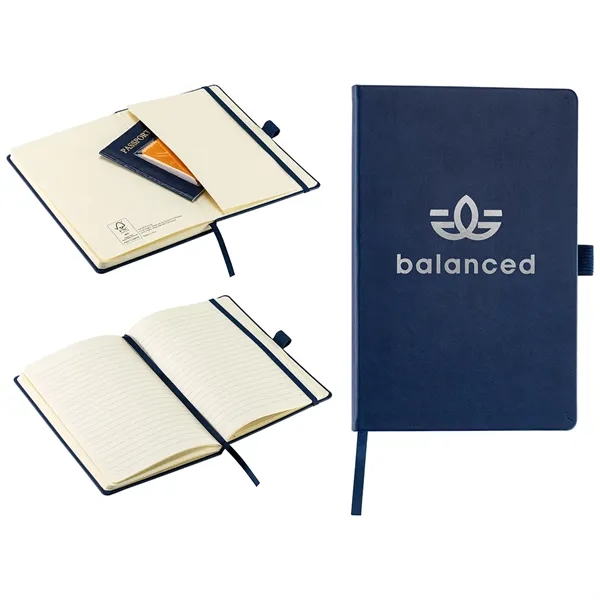 Hardcover FSC® Journal with Pen Loop and Inner Pocket... from ASI 36730 Ariel Premium Supply Inc