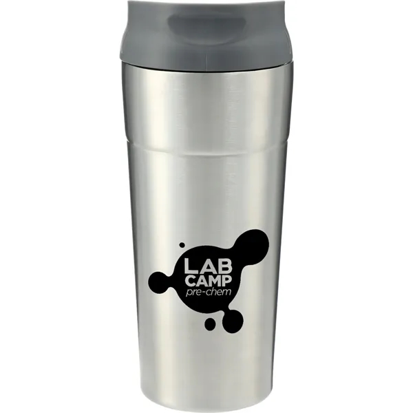 17 oz. double wall stainless steel tumbler with drink through thumb-slide... from ASI 66887 PCNA / Leeds