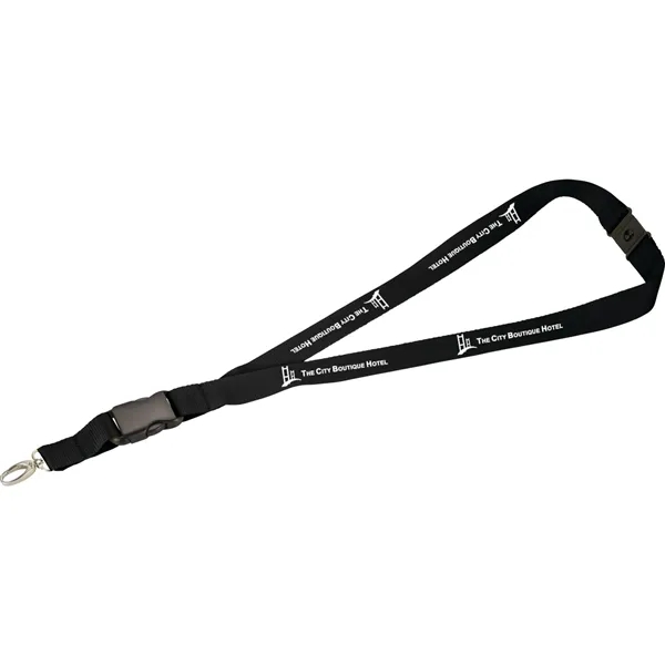 1"W x 22"L lanyard with a breakaway clip... from ASI 66887 PCNA / Bullet