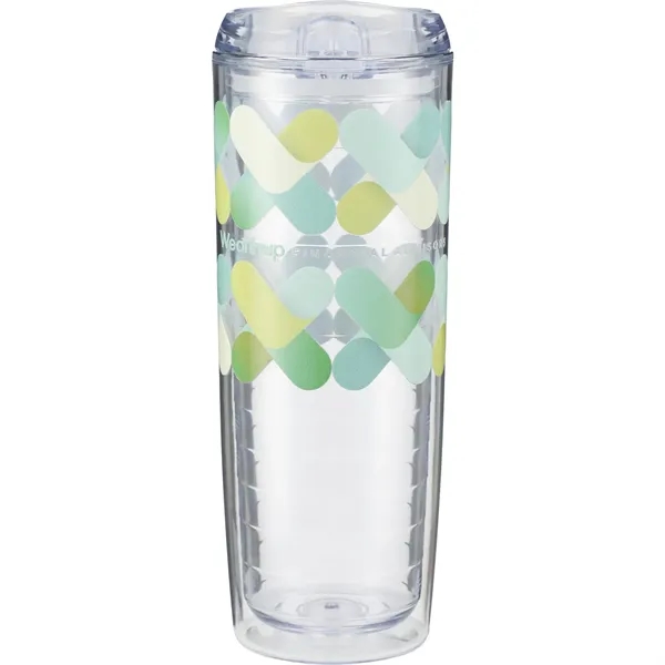 24 oz. double wall acrylic tumbler with lid and straw.... from ASI 66887 PCNA / Leeds