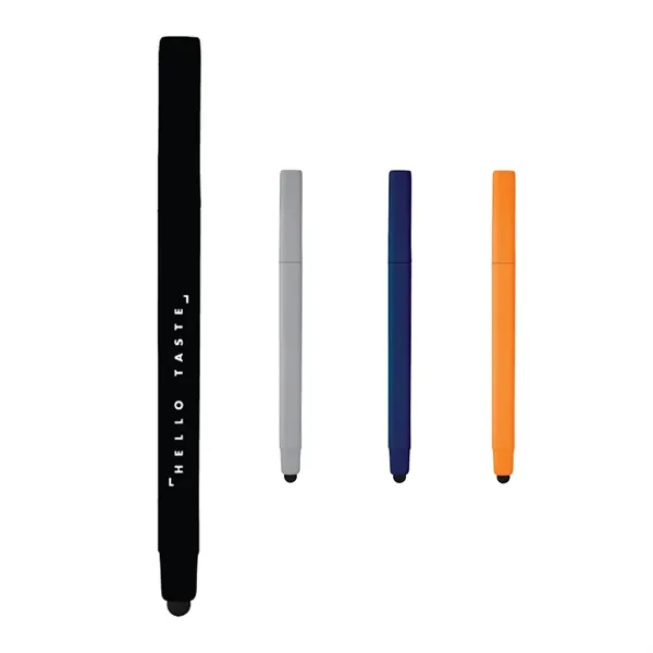 Ballpoint stylus pen with square barrel and removable pen cap.... from ASI 66887 PCNA / Leeds
