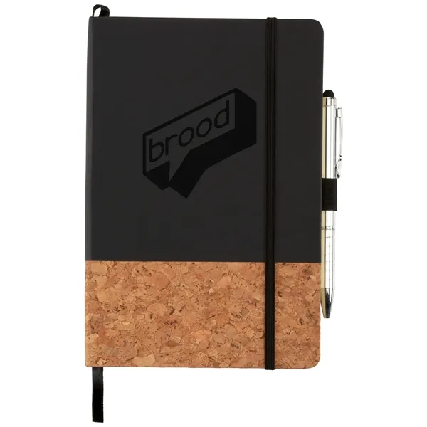 5.5" x 8.5" hard bound journal with cork-like bottom and 80... from ASI 66887 PCNA / Leeds