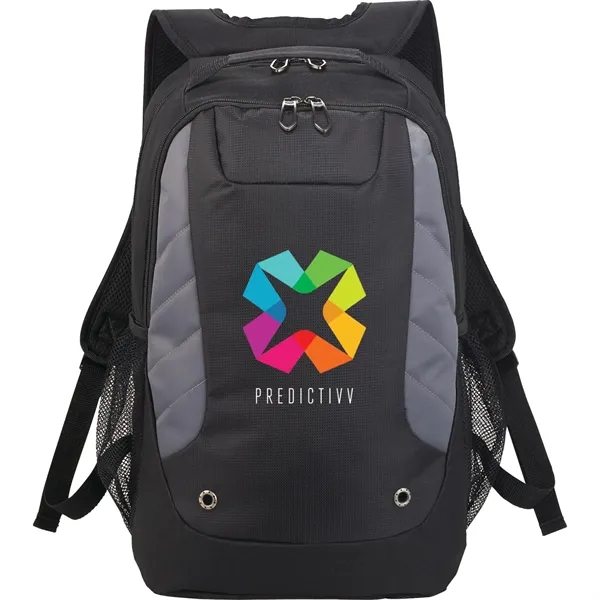 15" computer backpack with zippered main compartment and padded/adjustable shoulder straps.... from ASI 66887 PCNA / Leeds