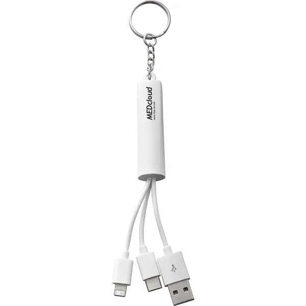3-in-1 charging cable with light up logo.... from ASI 66887 PCNA / Bullet
