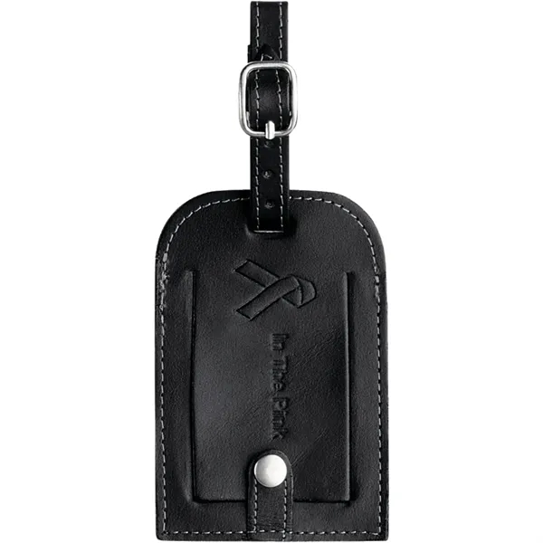 Leather identification tag with adjustable metal buckle.... from ASI 66887 PCNA / Leeds