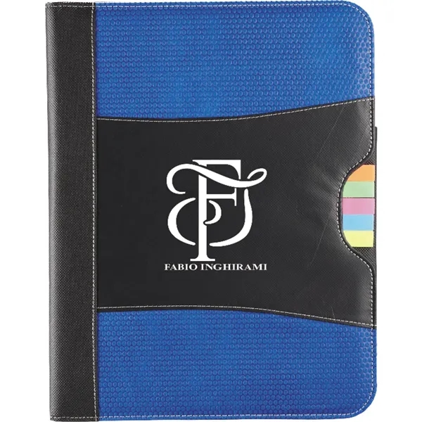 Pad folio with 30-sheet ruled notepad, five different colors of sticky... from ASI 66887 PCNA / Bullet