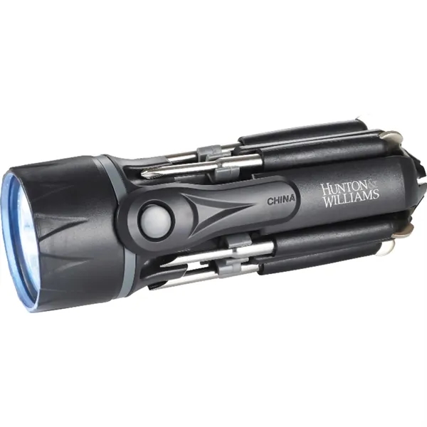 8-in-1 flashlight with LED light, screwdrivers and eyeglass tool.... from ASI 66887 PCNA / Leeds