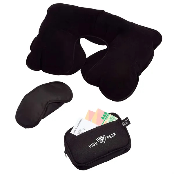 Travel kit with zippered pouch, earplugs, eye mask and pillow.... from ASI 66887 PCNA / Bullet