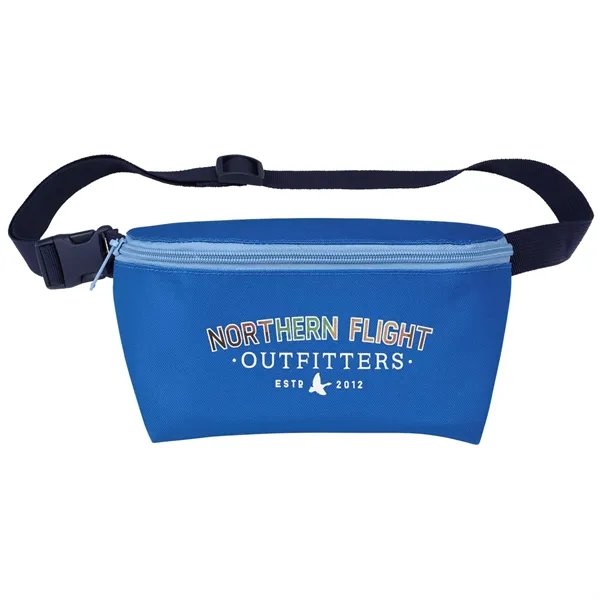 2.5" x 5" x 7.5" polyester-canvas hip pack with adjustable length... from ASI 66887 PCNA / Leeds