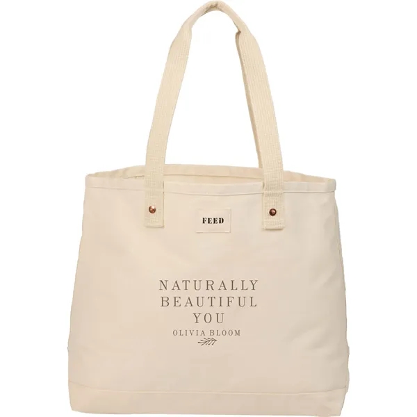 Organic cotton weekend tote bag; 12oz. 100% GOTS certified organic cotton... from ASI 66887 PCNA / Leeds