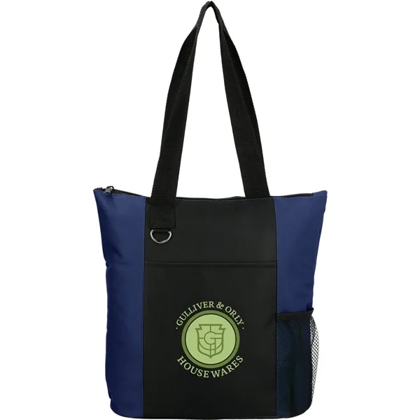 4.75" x 13.75" x 14" polycanvas tote bag with zippered main... from ASI 66887 PCNA / Bullet