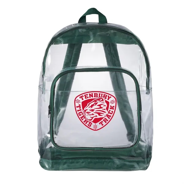 Clear backpack with adjustable padded shoulder straps and top carry handle.... from ASI 66887 PCNA / Bullet