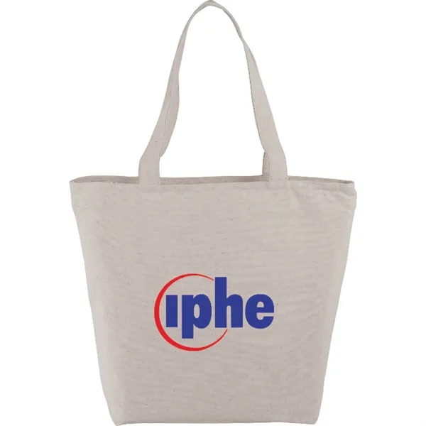 5" x 12.25" x 14.75" cotton canvas tote bag with zippered... from ASI 66887 PCNA / Bullet