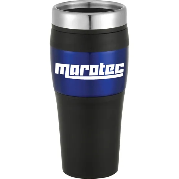15 oz. travel tumbler with double-wall construction and twist-on lid with... from ASI 66887 PCNA / Bullet