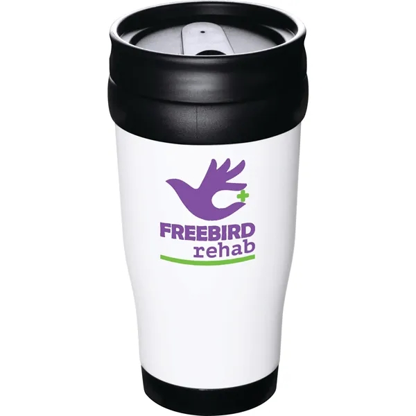16 oz. insulated tumbler with double wall construction and twist-on slide... from ASI 66887 PCNA / Bullet