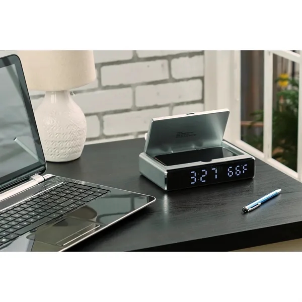 UV sanitizer desk clock with wireless charging.... from ASI 66887 PCNA / Leeds