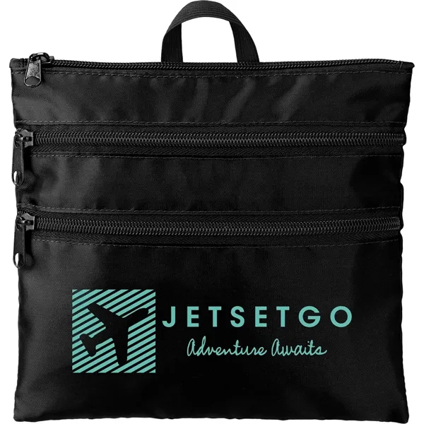 9" x 8" travel pouch with 3 compartments... from ASI 66887 PCNA / Bullet