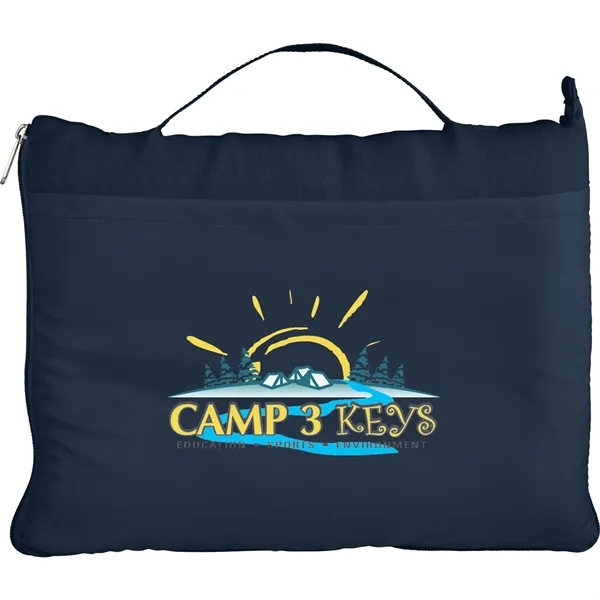 50" x 60" travel fleece blanket with foldable design and carry... from ASI 66887 PCNA / Bullet