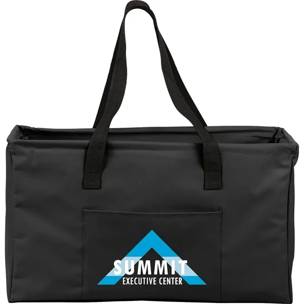 9.5" x 12" x 20.5" poly-canvas tote bag with 11" handle... from ASI 66887 PCNA / Bullet