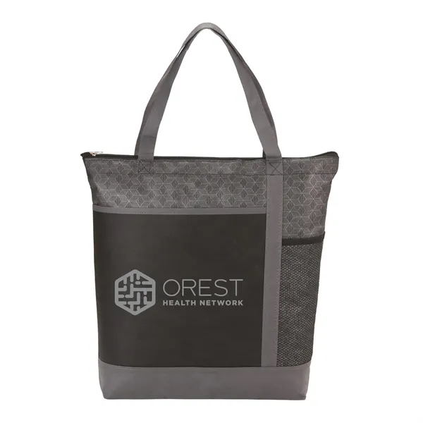 4.5" x 16" x 16" non-woven convention tote bag with zippered... from ASI 66887 PCNA / Bullet