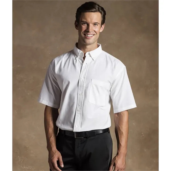Short sleeve oxford dress shirt made of polyester / cotton blend.... from ASI 89380 Staton Corporate and Casual / Staton®