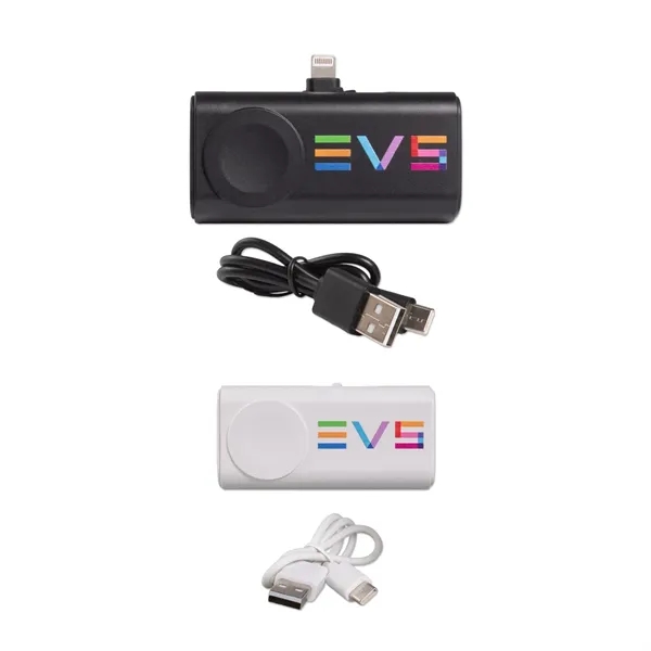 Power bank with a 5,000mAh battery capacity, Lightning and Type-C plugs,... from ASI 98360 WOWLine