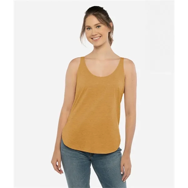 Women's poly-cotton blended tank top with scoop neckline, hemmed neck and... from ASI 89380 Staton Corporate and Casual