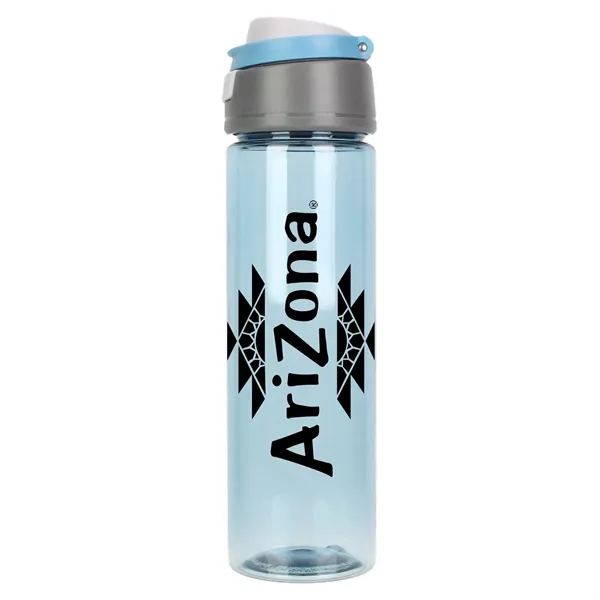 24-ounce water bottle with a flip-top lid, handle, and translucent body.... from ASI 57653 Gold Bond