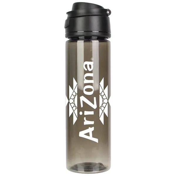 24-ounce water bottle with a flip-top lid, handle, and translucent body.... from ASI 57653 Gold Bond