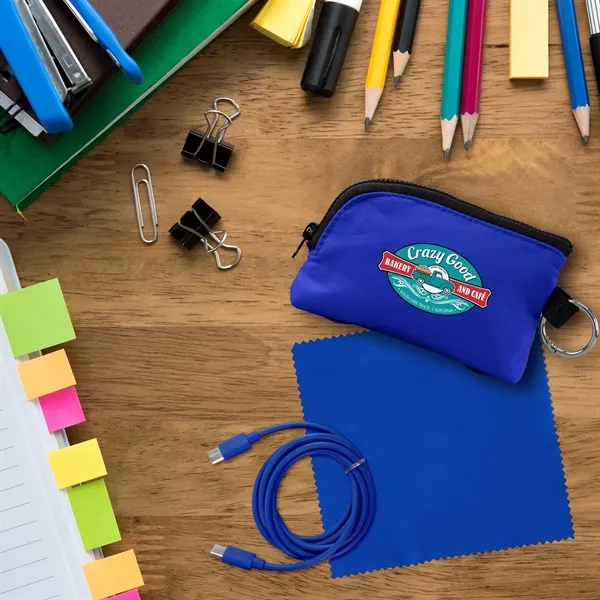 Zip Around C to C Cable & Cloth Set... from ASI 30208 A P Specialties / AP Specialties