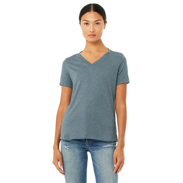 Bella+Canvas Womens Relaxed CVC Short Sleeve V-Neck Tee... from ASI 89380 Staton Corporate and Casual