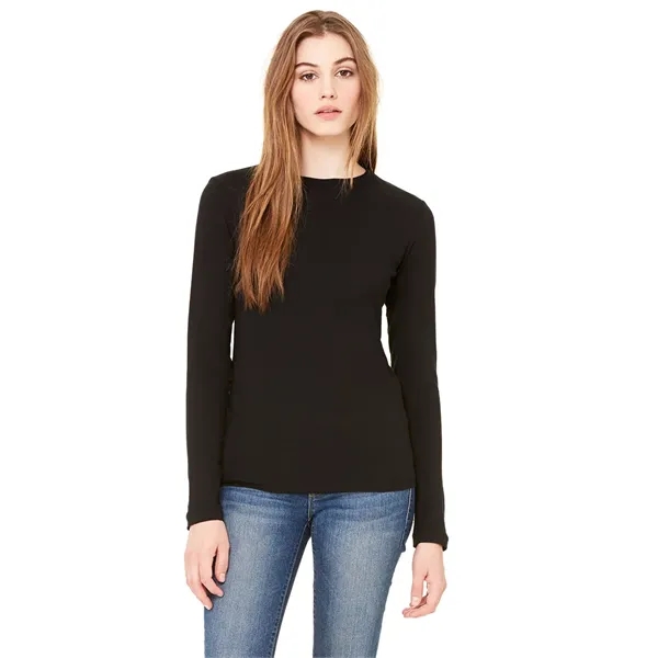 Women's jersey long sleeve tee with super soft baby jersey knit... from ASI 89380 Staton Corporate and Casual / Staton®