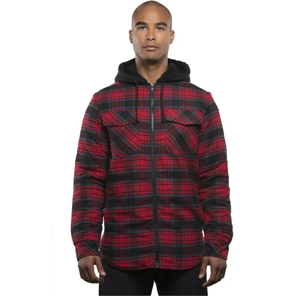 Mens Hooded Flannel Jacket... from ASI 89380 Staton Corporate and Casual