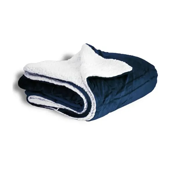 Alpine Fleece Micro Mink Sherpa Blanket. 11 ounce 100% polyester plush... from ASI 89380 Staton Corporate and Casual / Staton®