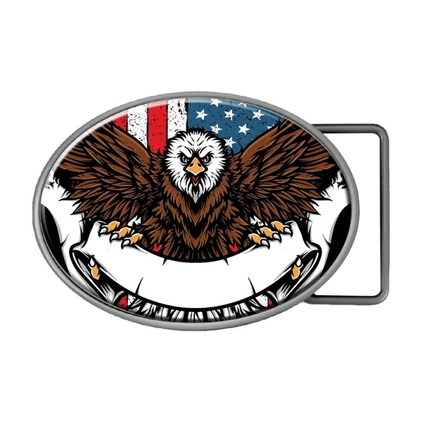 With a full color imprint and classic shape, these belt buckles... from ASI 61966 HPG / BCG Creations HPG Gold