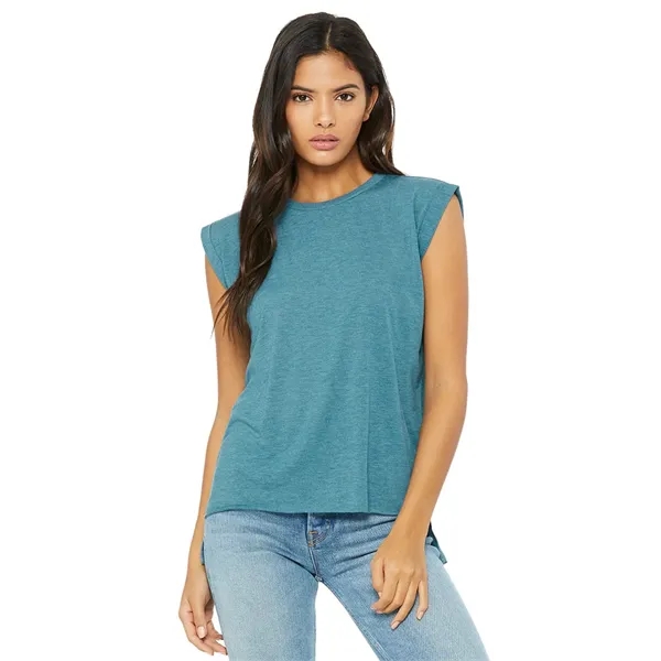 Womens Flowy Muscle Tee With Rolled Cuffs. 3.7 ounce.... from ASI 89380 Staton Corporate and Casual / Staton®