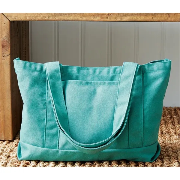 Premium 12 Oz. Seaside Cotton Canvas Pigment Dyed Boat Tote.... from ASI 89380 Staton Corporate and Casual / Staton®