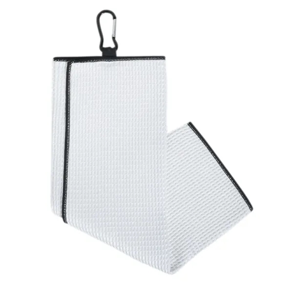 Carmel Fairway Golf Towel. Waffle weave microfiber.... from ASI 89380 Staton Corporate and Casual / Staton®