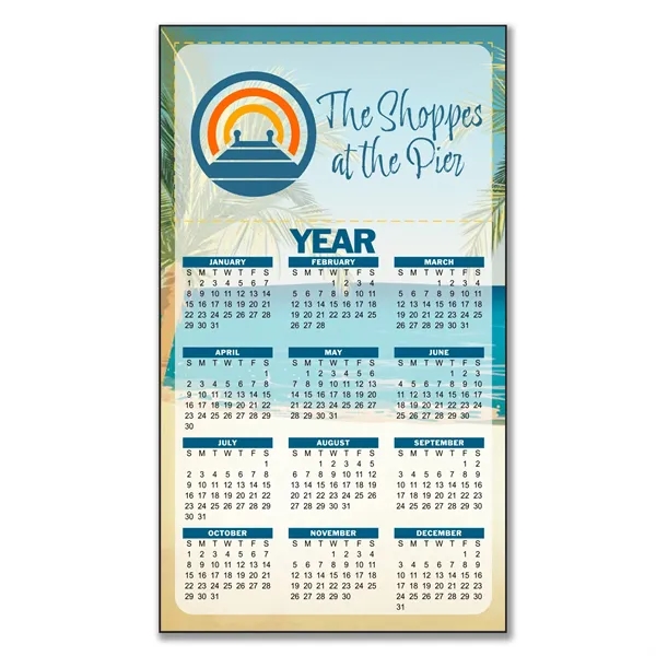 7"H x 4"W non-toxic, flexible calendar magnet with 30 Mil thickness... from ASI 54040 Fey Promo / Magna-Tel by Fey
