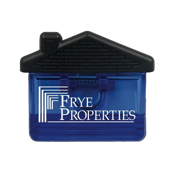 House shaped clip with rubber grip, magnetic backing and Customization.... from ASI 54040 Fey Promo / Mi Line by Fey