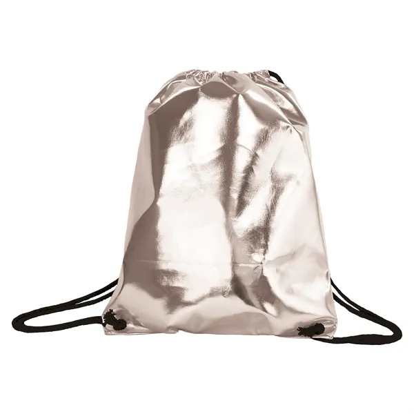 PU leather drawstring backpack with metallic design and dual shoulder straps.... from ASI 57800 Gordon Sinclair / Gordon Sinclair®