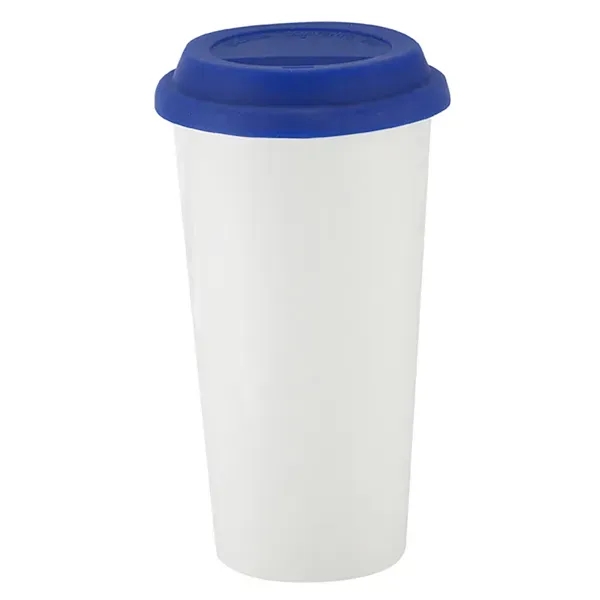 16 oz. double wall ceramic tumbler with silicone sipping lid.... from ASI 57800 Gordon Sinclair / Gordon Sinclair®