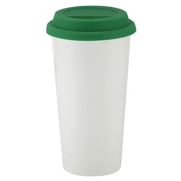 16 oz. double wall ceramic tumbler with silicone sipping lid.... from ASI 57800 Gordon Sinclair / Gordon Sinclair®