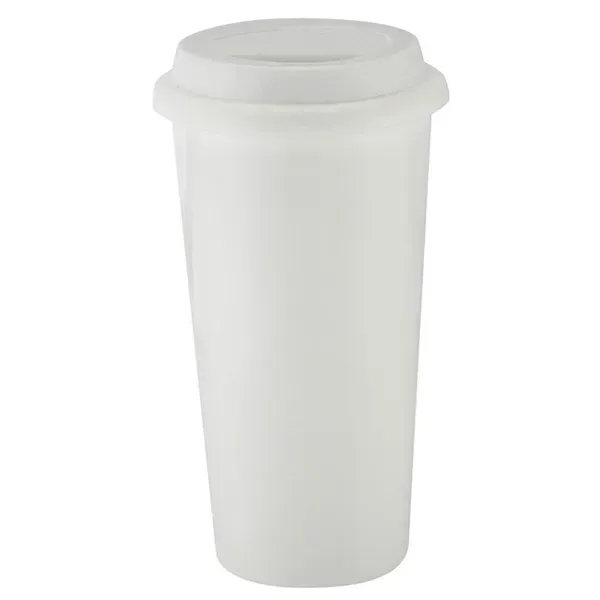 16 oz. double wall ceramic tumbler with silicone sipping lid.... from ASI 57800 Gordon Sinclair / Gordon Sinclair®