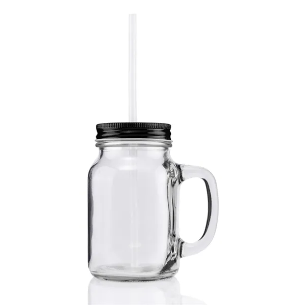 20 ounce vintage glass mason jar with threaded aluminum lid, handle... from ASI 57800 Gordon Sinclair / Gordon Sinclair®