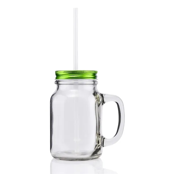 20 ounce vintage glass mason jar with threaded aluminum lid, handle... from ASI 57800 Gordon Sinclair / Gordon Sinclair®